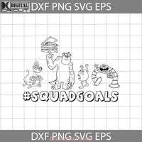 Monster Inc Squadgoals Svg University Cartoon Cricut File Clipart Png Eps Dxf