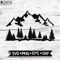 Mountain and Forest, Camping, Hunting, Hiking, Outdoors, Camping Svg, Cricut File, Svg