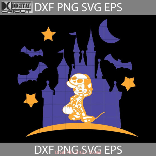 Mickey Mouse Castle Svg Halloween Cricut File Clipart Png Eps Dxf