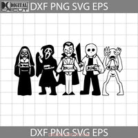 Movie Characters Svg Nun Scream Jason Halloween Gift Cricut File Clipart Svg Png Eps Dxf