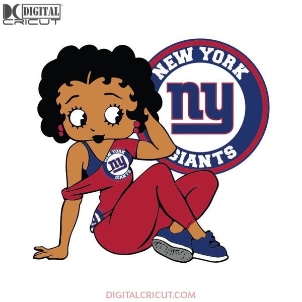 New York Giants, Betty Boobs Svg, New York Giants Svg, Black girl Svg, Black girl magic Svg, NFL Svg