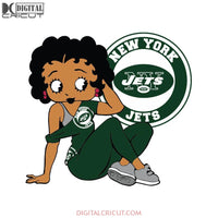 New York Jets, Betty Boobs Svg,New York Jets Svg, Black girl Svg, Black girl magic Svg, NFL Svg