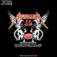 NFL Cincinnati Bengals Metallica Heavy Metal Band Football Svg, Cricut File, Clipart, NFL Svg, Sport Svg, Football Svg