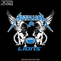 NFL Detroit Lions Metallica Heavy Metal Band Football Svg, Cricut File, Clipart, NFL Svg, Sport Svg, Football Svg
