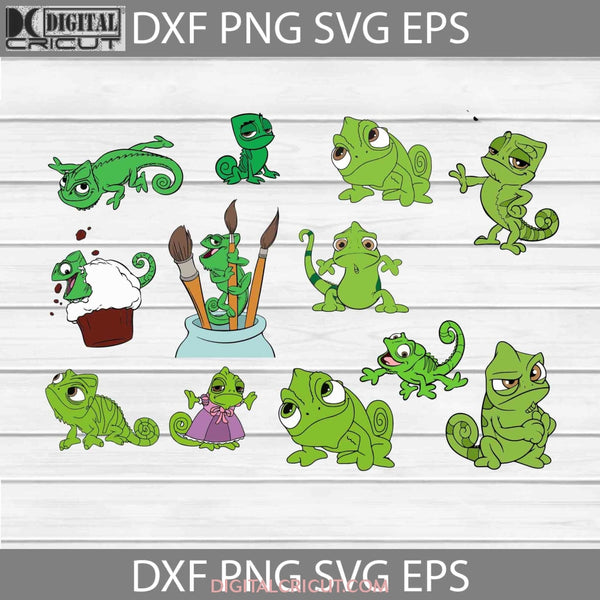 Pascal Svg Tangled Princess Bundle Cartoon Cricut File Clipart Png Eps Dxf