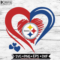 Pittsburgh Steelers Love Svg, Heart Pittsburgh Steelers Svg, NFL Svg, Football Svg, Cricut File, Svg