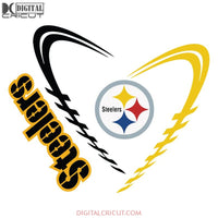 Pittsburgh Steelers Svg, Cricut File, Clipart, NFL Svg, Football Svg, Sport Svg, Love Football Svg, Heart Football Svg, Png, Eps, Dxf
