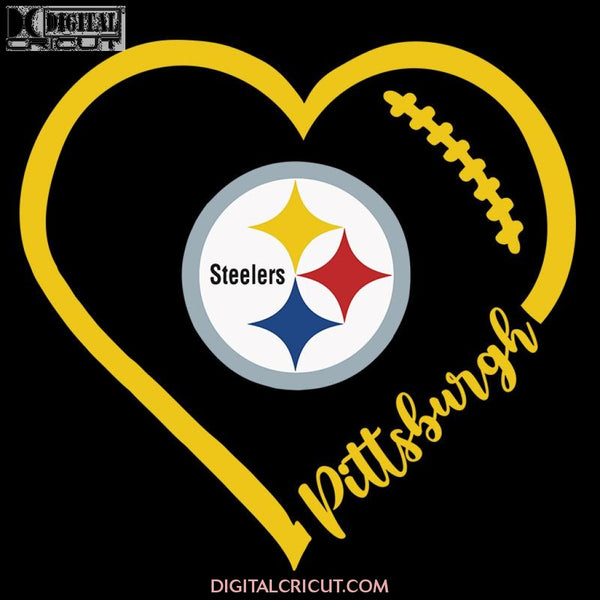Pittsburgh Steelers Svg, Love Steelers Svg, Cricut File, Clipart, NFL Svg, Football Svg, Sport Svg, Love Football Svg, Png, Eps, Dxf