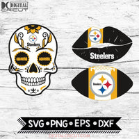 Pittsburgh Steelers Svg, NFL Svg, Bundle, Svg, Cricut File, Football Svg, Skull Svg
