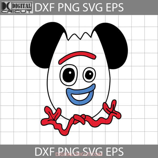Pixar Svg Toy Story 4 Forkey Spork Minnie Mickey Mouse Head Ears Cartoon Cricut File Clipart Png Eps