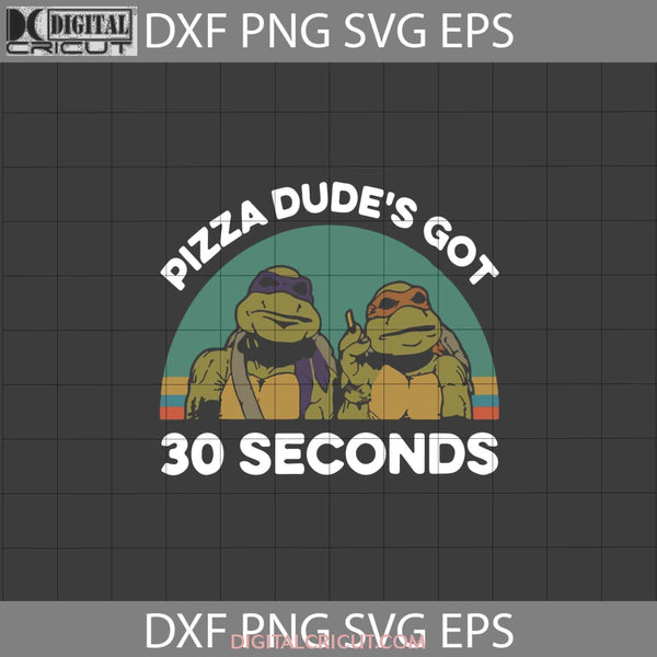 Pizza Dudes Got 30 Seconds Png Teenage Mutant Ninja Turtles Svg Turtle Svg Cricut File Clipart Eps