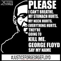 Please I Cant Breathe My Stomach Hurts Neck Everything Theyre Going To Kill Me George Floyd Say Name