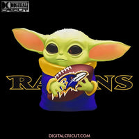 Baltimore Ravens Heart PNG, Baby Yoda Png, NFL PNG, Sport Png, Football Png, Printable Png 300 DPI