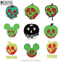 Poison Apple Svg, Bundle, Trick Or Treat Svg, Hocus Pocus Svg, Cricut File, Bundle, Clipart, Cream Svg, Ghost Svg, Png, Eps, Dxf2