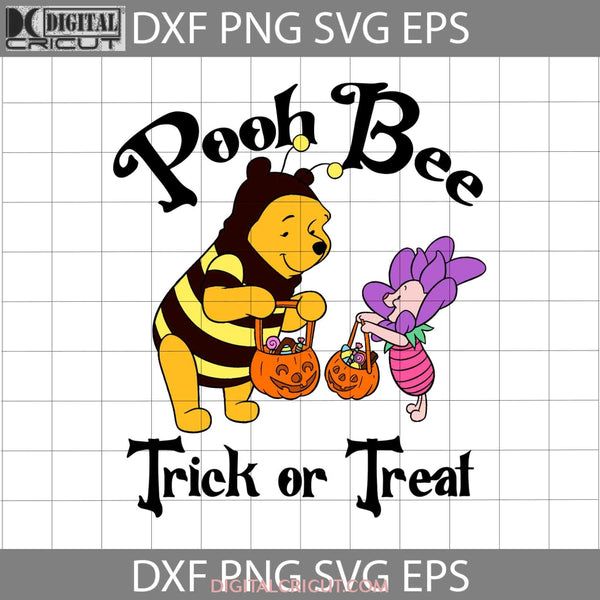 Pooh Bee Trick Or Treat Svg Halloween Cricut File Clipart Png Eps Dxf