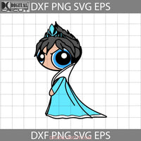 Powerpuff Elsa Costume Svg Girls Svg Cartoon Halloween Gift Cricut File Clipart Png Eps Dxf