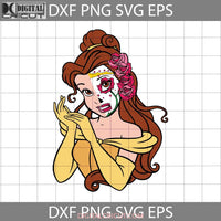 Belle Sugar Skull Svg Halloween Cricut File Clipart Png Eps Dxf