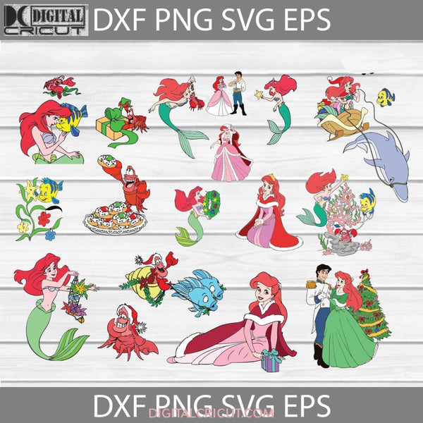 Princess Svg Bundle Christmas Gift Cricut File Clipart Png Eps Dxf