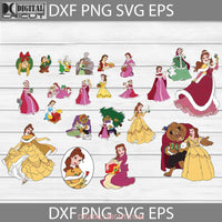 Princess Svg Bundle Christmas Gift Cricut File Clipart Png Eps Dxf