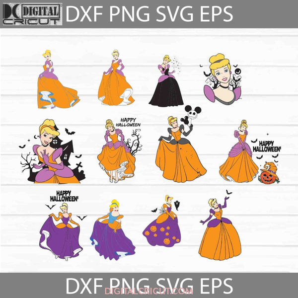 Princess Svg Bundle Halloween Cricut File Clipart Png Eps Dxf