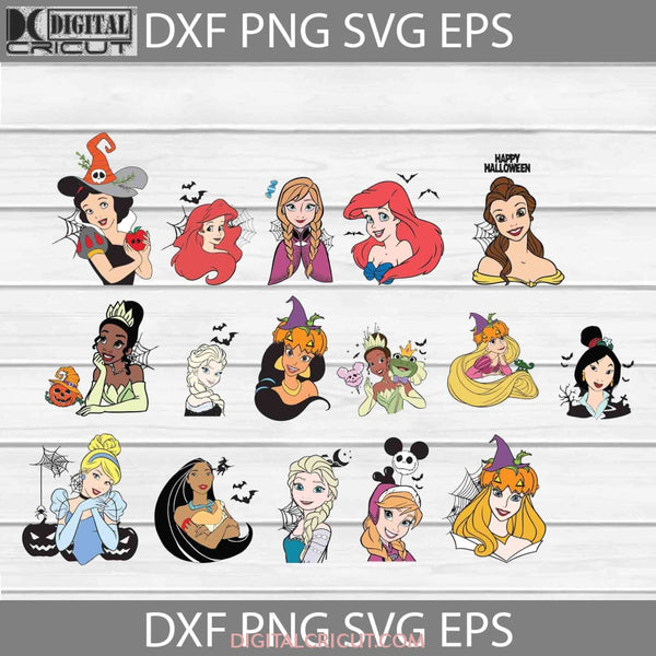 Princess Svg Halloween Svg Bundle Cricut File Clipart Png Eps Dxf