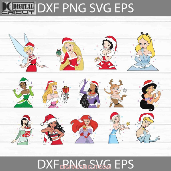 Princesses Christmas Svg Cricut File Clipart Png Eps Dxf