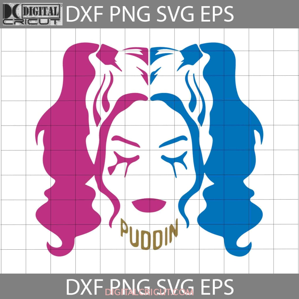 Puddin Svg, Harley Quinn Svg, Halloween Svg, Halloween Gift Svg, Cricu –  Digitalcricut