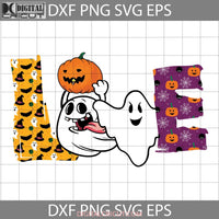 Pumpkin Love Svg Witch Hat Ghost Background Funny Halloween Cricut File Clipart Png Eps Dxf