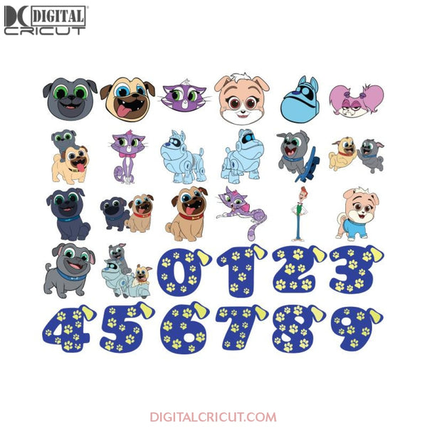 Puppy Dog Pals Svg, Bundle, Paw Dog, Birthday Party, Cuties Animal, Cartoon Svg, Cricut File