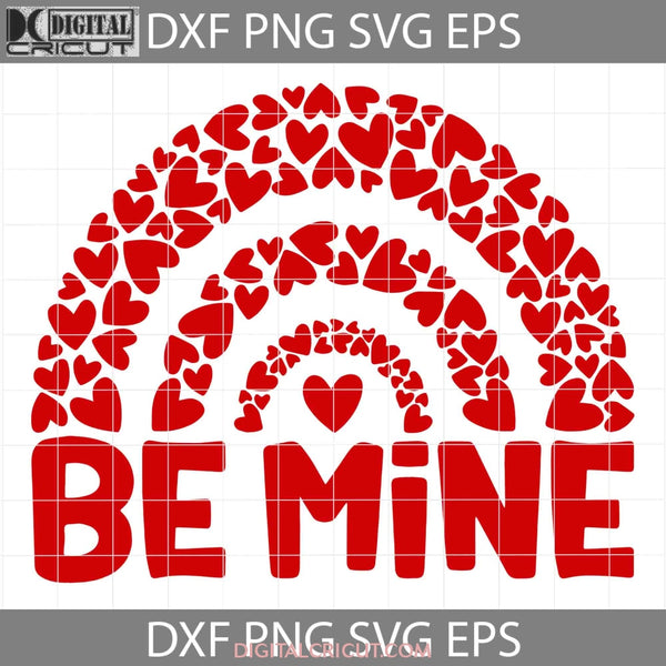 Rainbow Svg, Be Mine Svg, Rainbow Of Hearts Svg, Valentine's Day svg ...