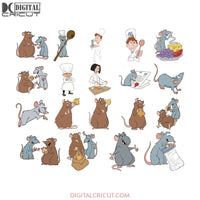 Ratatouille Svg, Ratatouille clipart, Disney Ratatouille, Remy Svg, Disney Svg, Rat Svg, Kitchen Svg, Cuisine Svg, Cooking Svg, Cricut File, Svg, Png, Eps, Dxf