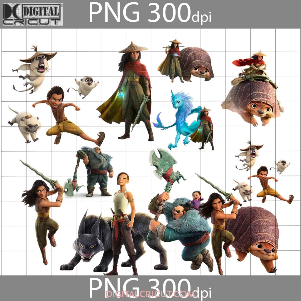 Raya And The Last Dragon png, Bundle, Cartoon SPng, Png Images 300dpi ...