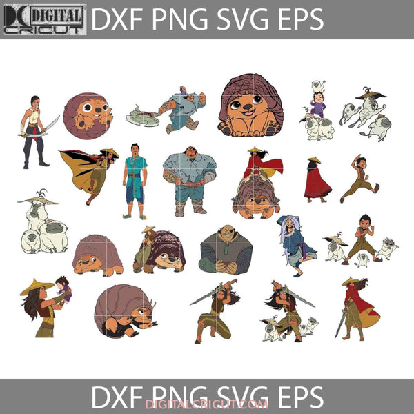 Raya And The Last Dragon Svg Cartoon Bundle Cricut File Clipart Png Eps Dxf