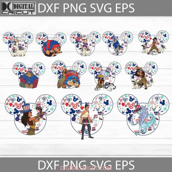 Raya And The Last Dragon Svg Mickey Mouse Ears Bundle 4Th Of July Independence Day America Cricut