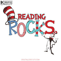 Reading Rocks Svg, The Cat In The Hat Svg, Dr. Seuss Svg, Dr Seuss Svg, Thing One Svg, Thing Two Svg, Fish One Svg, Fish Two Svg, The Rolax Svg, Png, Eps, Dxf1