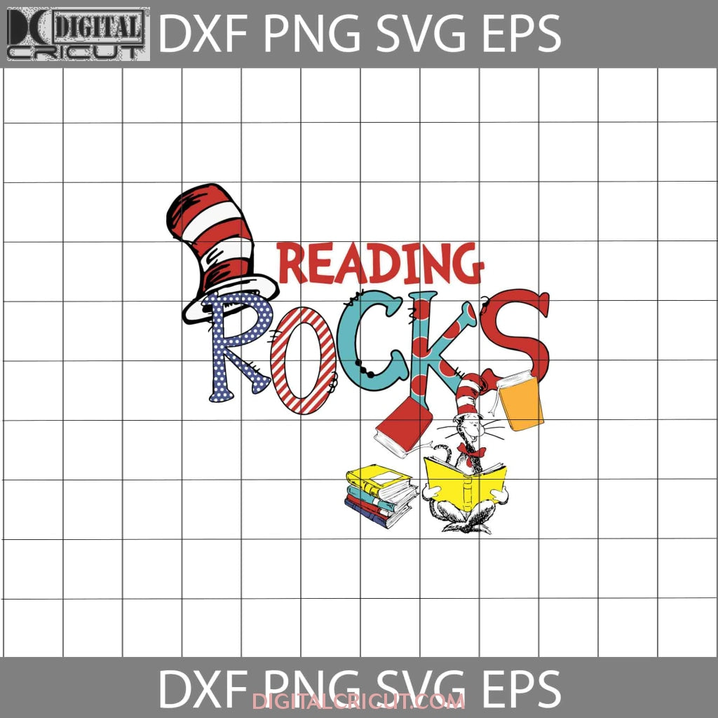 Reading Rocks Svg Reading Rocks Svg,Read Book Svg, Cricut File, Clipart, Funny Quotes Sv ...