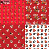 Red Seamless Pattern Digital Papers Scrapbook Paper Background Wallpaper 12*12Inches -300Dpi