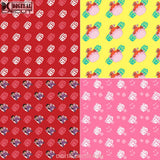 Red Seamless Pattern Digital Papers Scrapbook Paper Background Wallpaper 12*12Inches -300Dpi