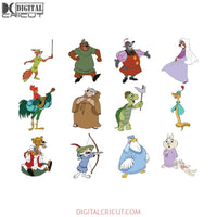 Robin Hood Svg, Disney Svg, Cartoon Svg, Cricut File, Bundle, Robin Hood Png