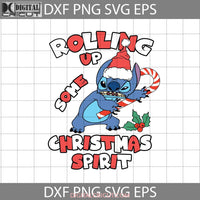 Rolling Up Some Christmas Spirit Svg Santa Candy Gift Cricut File Clipart Png Eps Dxf