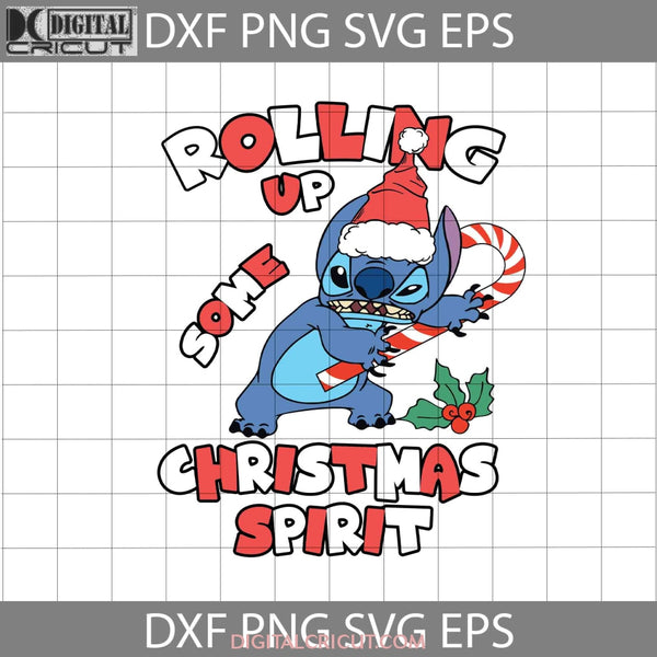 Rolling Up Some Christmas Spirit Svg Santa Candy Gift Cricut File Clipart Png Eps Dxf