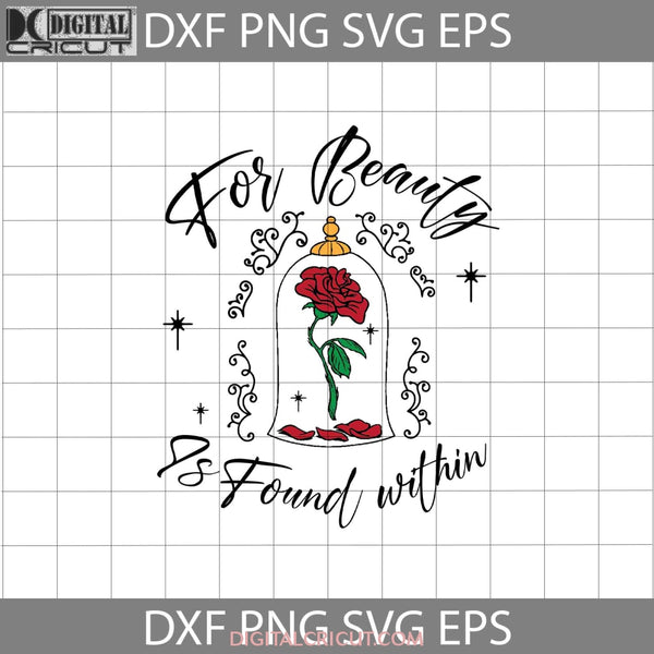 Beauty and The Beast Rose SVG