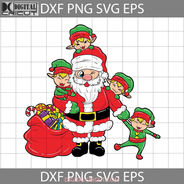 Santa Claus Svg Christmas Cricut File Clipart Png Eps Dxf