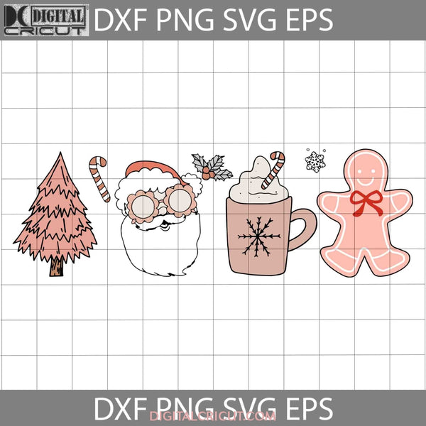 Santa Claus Svg Christmas Tree Merry Svg Cricut File Clipart Png Eps Dxf