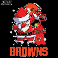 Cleveland Browns Svg, Santa Dabbing Svg, Cricut File, Clipart, NFL Svg, Football Svg, Sport Svg, Love Football Svg, Png, Eps, Dxf