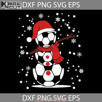 Santa Football Svg Christmas Svg Cricut File Clipart Png Eps Dxf