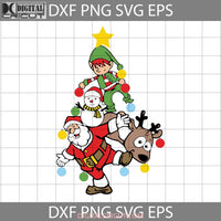 Santa Snowman Svg Christmas Tree Svg Cricut File Clipart Png Eps Dxf