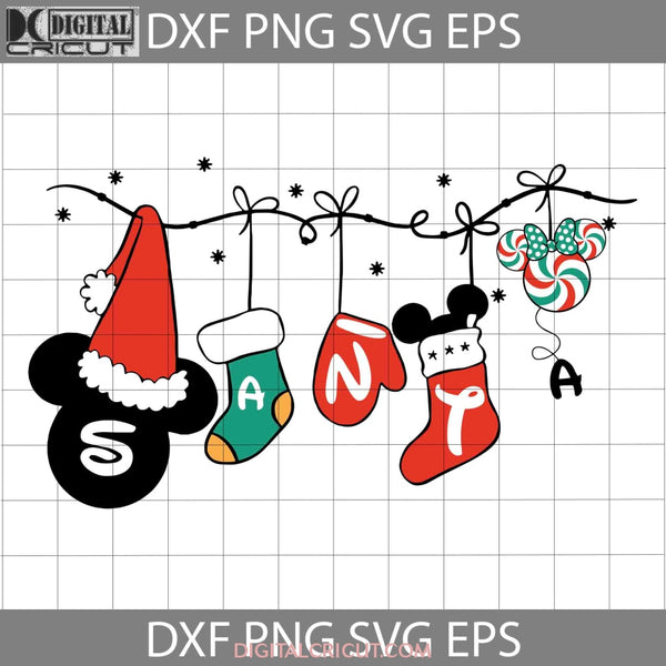 Santa Svg Christmas Cricut File Clipart Png Eps Dxf