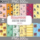 Seamless Pattern Digital Papers Scrapbook Paper Background 12*12Inches -300Dpi