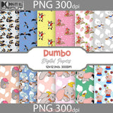 Seamless Pattern Digital Papers Scrapbook Paper Background Wallpaper Elephant 12*12Inches -300Dpi